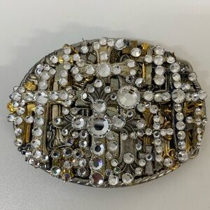 Cross Diamond Rhinestone Buckle